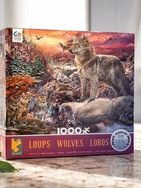 Wolves 1,00 Pieces Puzzle with Poster